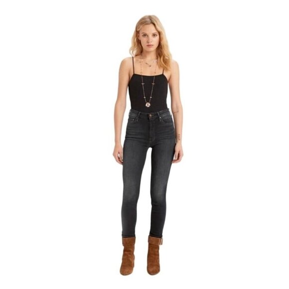 Mother Denim High Waisted Looker Skinny Size 26 In Coffee Tea Or Me Jeans - Picture 1 of 16